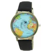 Orologi da polso Orologi da polso per donna Viaggio globale in aereo Mappa Abito orologio Cinturino in tessuto denim 2022Orologi da polso