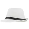 Proste panama kapelusz letnie czapki słoneczne dla kobiet mężczyzn na plaży słomkowe czapki moda UV Słońca ochrona podróży Chapeu feminino