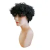 Pixie klippt peruk kort curl mänskliga hår peruker för svarta kvinnor full maskin glueless afro lockig peruk