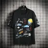 T-shirt da uomo di nuovo arrivo estivo Moda Graffiti T-shirt manica corta O-Collo Stampa casual Hip Hop Top T-shirt M-5XL