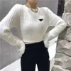 Designer Woman Sweaters Women Sweater Short Style Knits T -stukken voor Lady Slim Jumpers Shirt Design W9M7