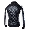 Hot High Quality Fashion Men Winter Leather Jacket Stand Collar Pu Jacket Jaqueta de Couro Black White M 3XL 4XL 5XL BY210 L220725