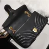 Tasarımcı çanta 3 Boyut Gerçek deri Kadın Lady Moda Marmont Çanta Hakiki Crossbody G Çanta G