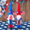 Suministros para fiestas Día de la Independencia Americana Gnomos Cubierta de la botella de vino Hecho a mano Sueco Tomte Decoraciones navideñas