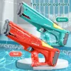 Electric Water Gun Summer Outdoor Beach Pool Large-capacity Long Distance Firing Water Gun Toy High-Tech Toys for Adults Kids 220726