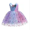 Nowe dziewczyny Dziewczyny Flower Eleganckie przyczynowe sukienki księżniczki Ubranie Dzieci Ubranie