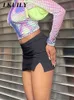 Tennis Goth High Skist Micro Skia Punk E-Girl Estética A-Line Black Skorts fofo Sexy STREETHEATY Y2K SPLIT SPORTS SPORTS BONTIL T220819