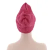 New African Headties Muslim Turbans Hijabs For Women Pleated Bonnets Indian Cap Nigerian Air Layer Headwraps Hats Solid Color