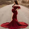 Maxi Maternity Gown For Photo Shoots Cute Sexy Maternity Dresses Photography Props 2022 Women Pregnancy Dress Plus Size Y220725