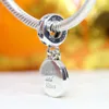 Disny Miky & Mini Kiss Dangle Charm 925 Silver Pandora Charms for Bracelets DIY Jewelry Making kits Loose Bead Silver wholesale 799298C01