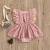 Bella principessa neonata neonata estate pagliaccetti maglia fiore di pizzo manica corta pagliaccetti di piume tute tulle gonne vestiti G220521