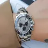 2022 Couple Automatic Mechanical 40cm Watch Stainless Steel Blue Black Ceramic Sapphire Glass Super Luminous Watch