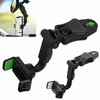 Car Phone Holder 360 Degree Rearview Mirror Phone Holder Crab clip Multifunctional Mount Universal Adjustable Holder Cradle Rotating Mount for Cell Phone