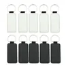 Keychains 10pcs couro em branco coração redondo quadrado mdf sublimação jóias de transferência de calor jóias fazendokeychains forb22