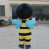 Costume de poupée de mascotte Costume de mascotte professionnelle Taille adulte Costume de mascotte d'abeille honnête Personnage de dessin animé Mascotte Costumes de fête de fantaisie de Noël
