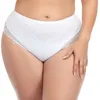 Beauwear 7XL Plus Size Underwear para Mulheres Calcinhas de Laço Floral Sexy Cor Sólida Briefs Ultra Fino Macio Conforto Cúrbios 220422