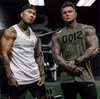 Summer Men Bodybuilding Tank Tops Gym Workout Fitness Cotton Sleeveless Shirt Running Clothes Stringer Singlet Casual Vest 220614