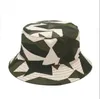 Bucket Hats Floral Flowers Fisherman Hat Double Side Wearing Camouflage Sunshade Caps Spring Summer Outdoor Casual Beach Basin Hat BB8012