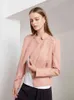 2022 New Women Women Spring Autumn Leather Jacket Turn Down Collar Manga Longa Slim Fino Pequeno Casaco Mot de Moteira L220728