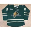 C26 Nik1 London Knights # 88 Patrick Kane Green Hockey Jersey Bordado costurado personalizar qualquer número e nome camisetas