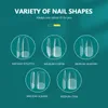 Бренд NailPop 552pcs Fals Fals Full Cover Coffin Nails Set Pro Salon Manicure Artificial Press на средней длине 220716