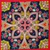 Design Mode Dame Schöne Blume Halstücher Hip Hop Baumwolle Bandana Quadrat Schal Stirnband Paisley Geschenke für Frauen Mädchen