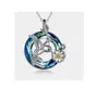 Pingente colares moda cristal flores cremação cinza urna coração pingentes colar de metal feminino pode abrir jóias presentes276p