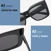 Sonnenbrille HKNA 2022 Cat Eye Frauen Luxus Quadrat Übergroße Brille Großer Rahmen Gradient Shades für ganze Gafas de Sol1483970