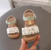 Letnie skórzane sandały dziecięce sandały sandały dla niemowląt gumowa podeszła przeciw poślizgu chłopcy sandały sandały maluchowe buty plażowe plażowe g220520