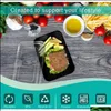LiddispoSable Yemeksiz Yemek Hazırlığı ile Tek Kullanımlık Öğle Yemeği Kutusu Hazırlık 750ml Plastik Takeaway Gıda Konteyneri Mikrodalga FT7J Bırak Teslimat 2021 Kitche
