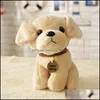 Keepsakes Simation Dog Plush Toy Doll Rag Curly Teddy Husky Golden MxHome DHMV4