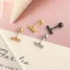 Tragus sarmal bar 3mm top paslanmaz çelik halter barbell daith oreja halka saplama kulaklık kıkırdak kulak piercing gövde takılar toptanlar