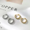 Hoop & Huggie Minimalist Round Gold/Silver Color Earrings Fashion Circle Crystal Small Cartilage Ear Buckle Jewelry GiftsHoop