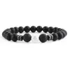 Clasic Deisgn 8MM Natural Stone Lava Beads Strands Bracciale Gioielli di alta qualità per uomo Donna regalo