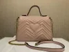 Neue Umhängetasche Frauen Marke Mode Marmont Luxus Designer Taschen Echtes Leder Umhängetasche Handtasche Geldbörsen Designer Rucksack Pochette Geldbörsen