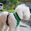 Hundhalsar Leases Nylon Mesh Vest Harness for Dogs Pets Collar Bröst Rem Leash Rope Djusterbar mjuk andningsbar seleDog