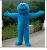 Costume della mascotte del biscotto blu Vestito da festa per adulti Abiti da parata di anime fantasia