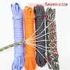 5 meter dia.4mm 7 Standkärnor Fallskärmsladd Lanyard Outdoor Camping Rope Climbing Vandring Överlevnadsutrustning Tält Tillbehör