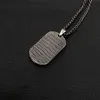 Longan Army Brand Pendant Titanium Steel Necklace Men's Trendy Personality Fashion Retro Hip-Hop smycken Tillbehör