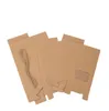 Emballage cadeau thé emballage boîte carton Kraft papier plié alimentaire écrou conteneur stockage des aliments debout sacs d'emballage SN6638