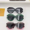 Solglasögon Designer Designer Män och kvinnor Fashion Eyewear Solglasögon Fashion Oval Universal Type Stor Frame Leopard Print Two-Color Quality levereras med Box 4T8Z