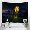 Mandala Bohemian Wall Decor Tapestry Curtain Room Room Room Lion Tiger Tigerative Tapestry J220804