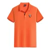 Turin F.C. Herren-Sommer-Freizeit-High-End-T-Shirt aus gekämmter Baumwolle, professionelles Kurzarm-Revershemd