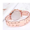 1pcs Classic Rhinestone Watch Womens Geneva Watches Women Ladies Fashion Gold Clock