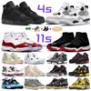 С Jumpman 4 Men Basketball Shoes 11 Mens Womens Sneakers 4S Black Cat University Blue Royalty Infrared Kactus Jack Cool Grey 11s