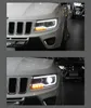 Bifocale Lens voorlamp Voor Jeep Compass LED Koplampen 2011-16 Auto LED Koplamp Streamer Richtingaanwijzer Grootlicht lichten