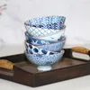 Bowls Bowl Ceramic Set Royal Blue and White Porcelain Tableware Home Creative Japanese Small Rice Bowlbowls