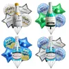 Decoração de festa 5 pcs copo de cerveja balões de folha de bebê decorações de casamento de aniversário torcendo Champagne Whisky garrafa suprimentos globos