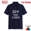 Yotee Business Casual Short Sleeve Personal Company Group Custom Polo Shirt Men and Women Custom Tops 220608