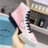 Luxury Sneakers Wheel Cassetta Flat Shoes Women High Top Fabric Runner Trainers Low Top Casual Shoes Canvas Wheel Stitching Lerren Trainer 03211